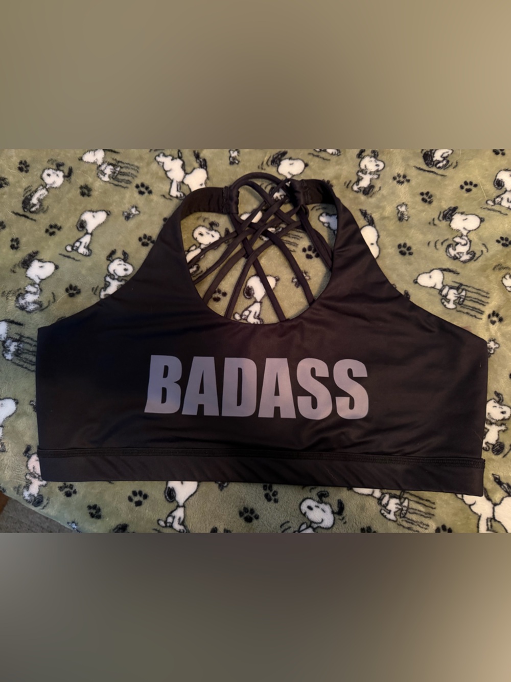 Badass Strappy Black Sports Bra